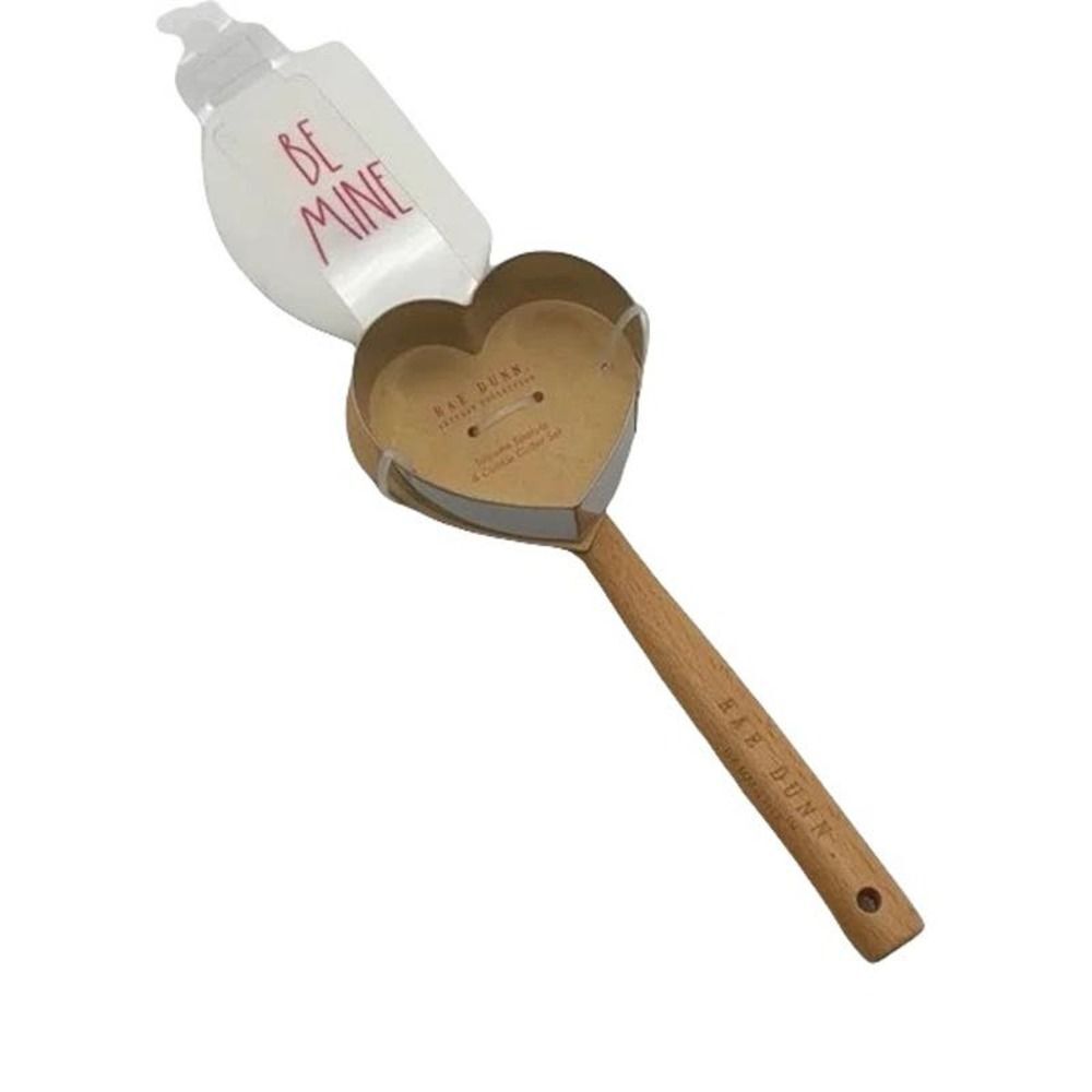 Rae Dunn “BE MINE” Silicone Spatula Cookie Cutter